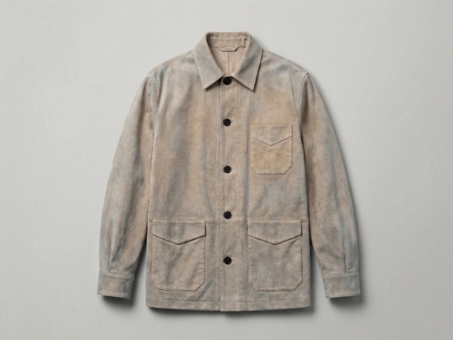 Two-tone antique suede jacket